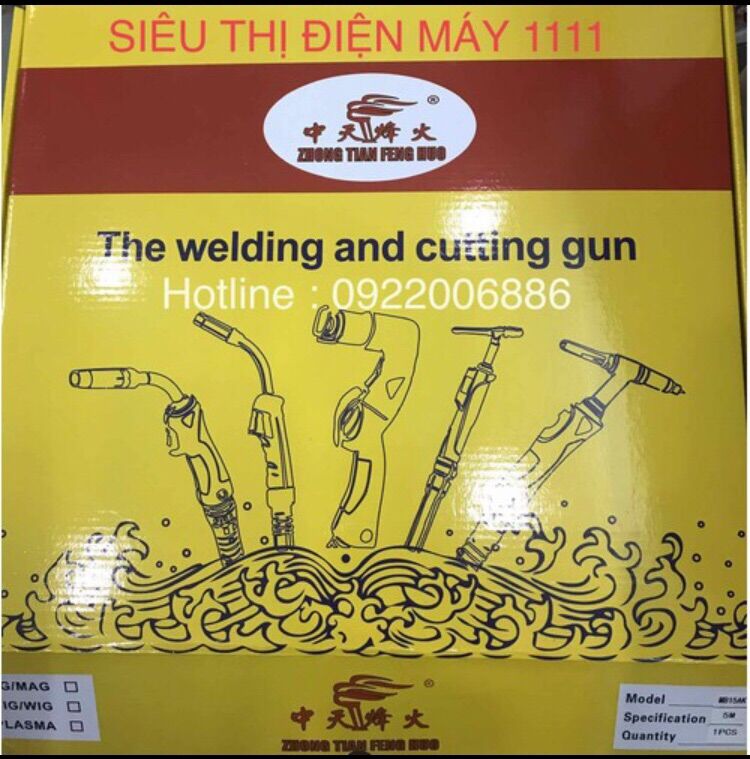 Dây ,súng hàn mig 5m