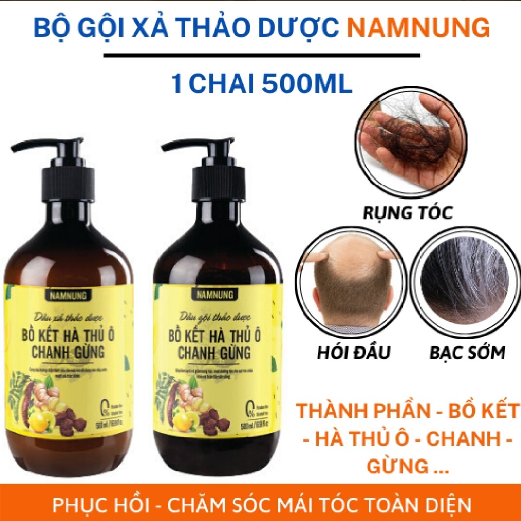 [ CHÍNH HÃNG] Combo gội xã thảo dược Nam Nung