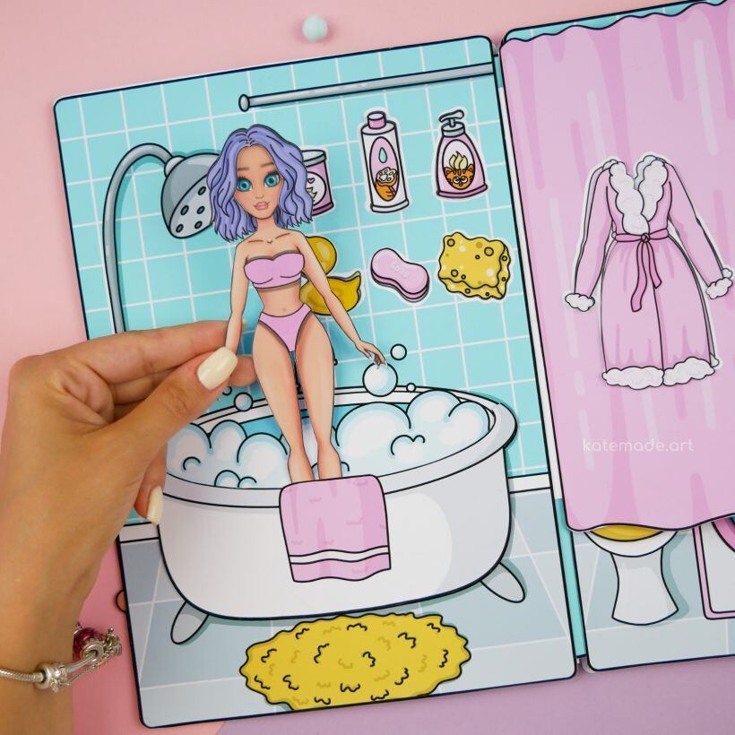 Nhà cho búp bê giấy 3