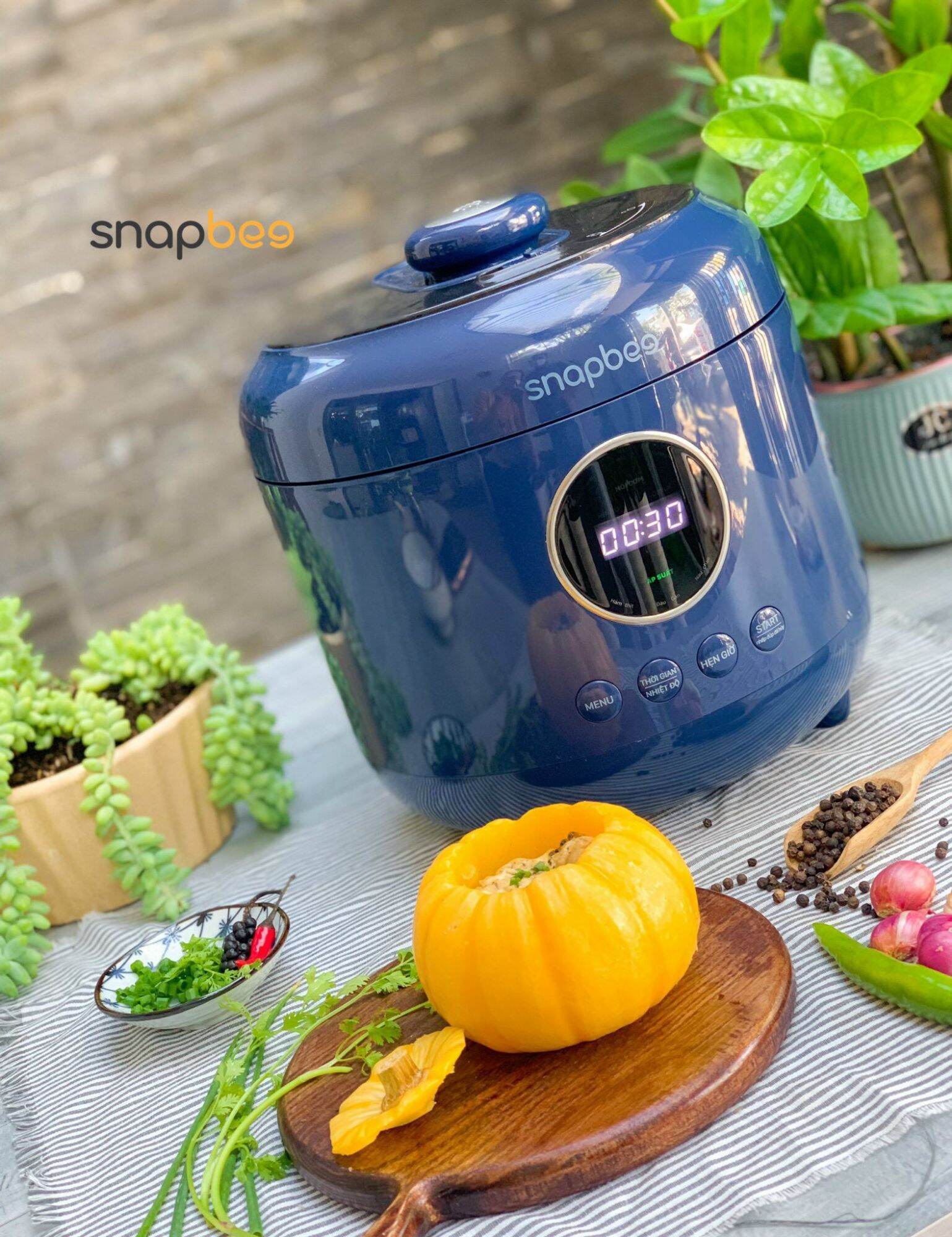 Nồi Áp Suất SNAPBEE Queen S45 Dung Tích 4.5lit 2 Lồng Nồi 🔥 BH 24 Tháng Chính Hãng🔥