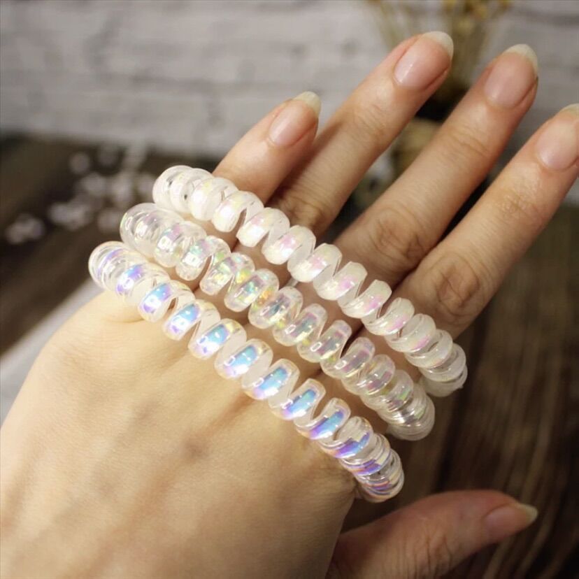 Dây cột tóc lò xo hologram Meily Store