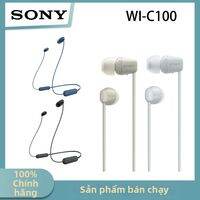 Sony | Tai Nghe Đeo Cổ Không Dây SONY WI-C100 Bluetooth 5.0 Chống Mồ Hôi IPX4 Chống Nước 25+ Giờ Pin Chất Lượng Âm Thanh Sống Động