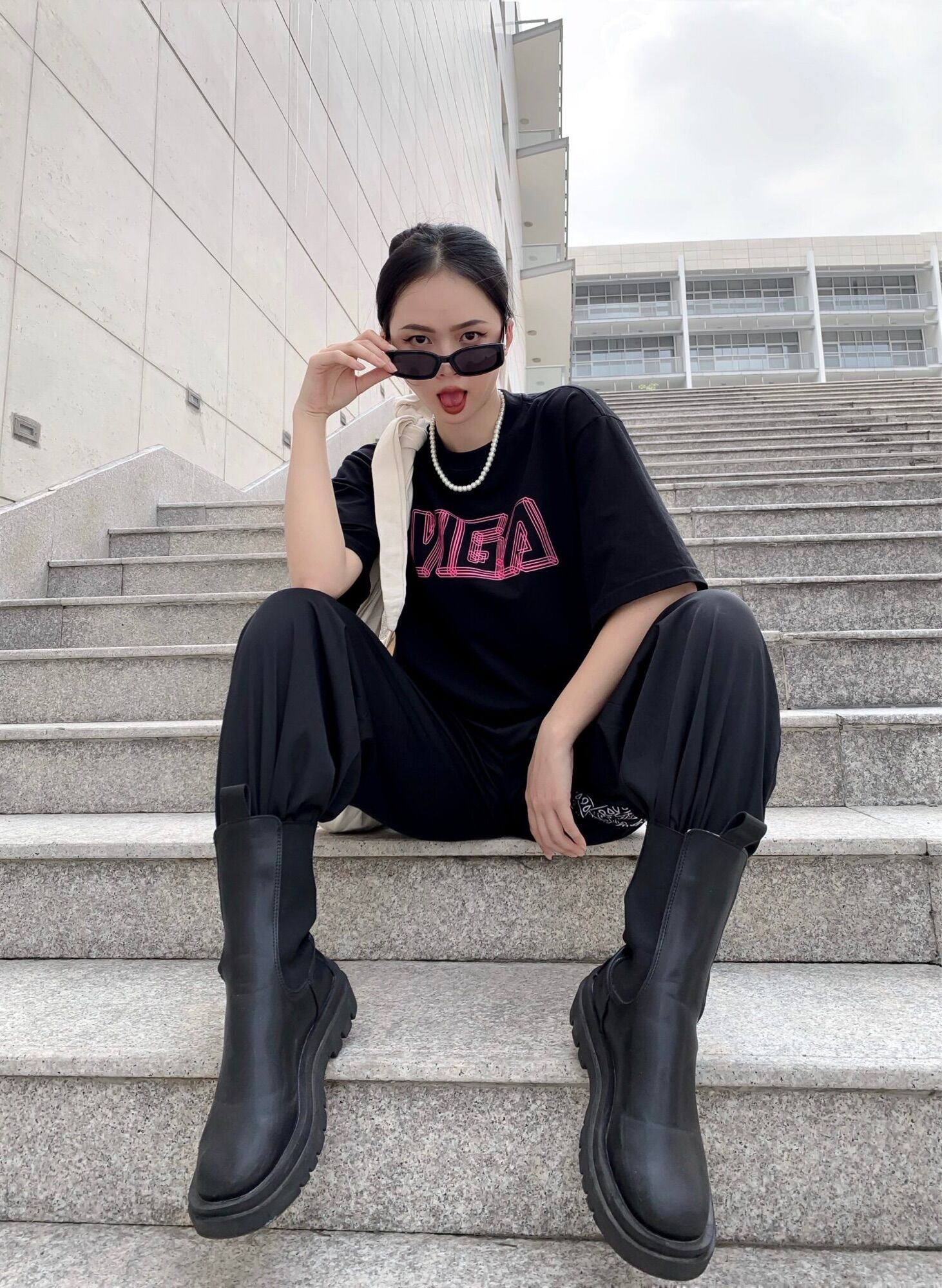 Áo Thun  Local brand ViGa Basic 03 Bpink ( Nam và Nữ )