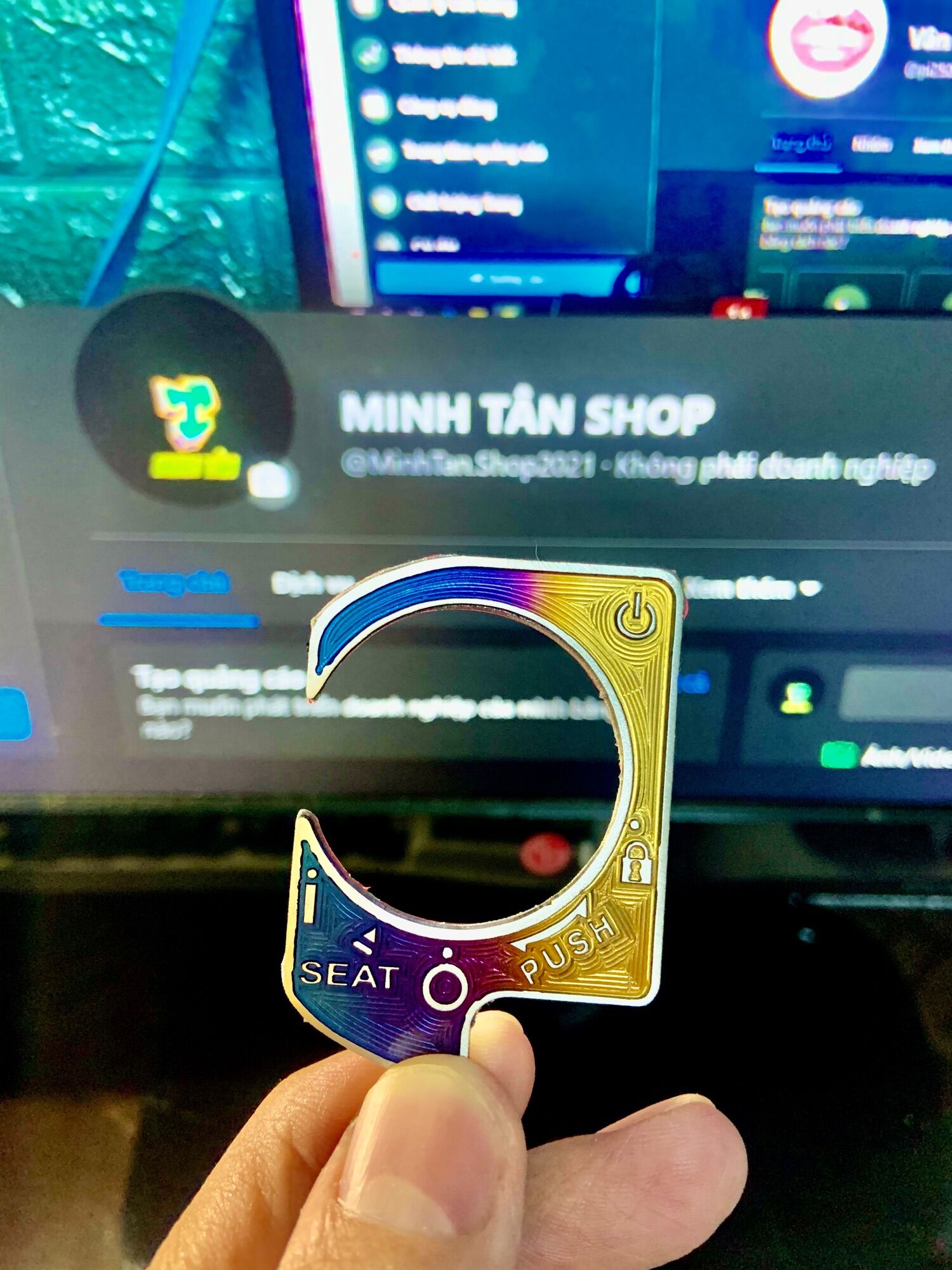 Viền khoá titan Smarkey cho Vario, Click thái, Lead125, Vision