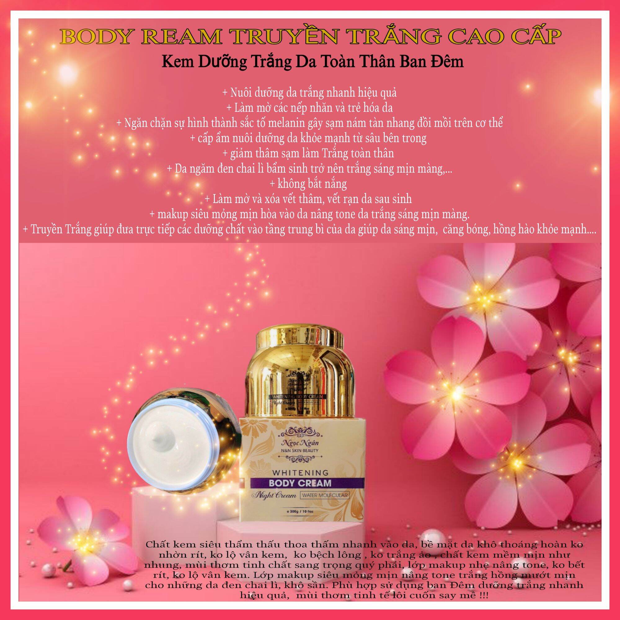 KEM DƯỠNG TRẮNG DA TOÀN THÂN CAO CẤP ( BODY TRUYỀN TRẮNG)