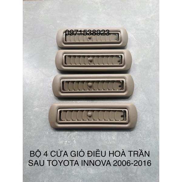 Bộ 4 cửa gió trần điều hoà sau toyota innova 2006-2016 cao cấp giá rẻ