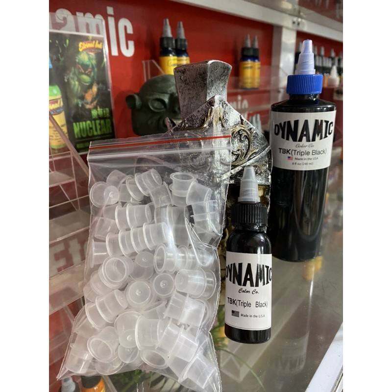 Mực xăm Đen Dynamic TBK 30ml tặng kèm 50 hũ đựng mực