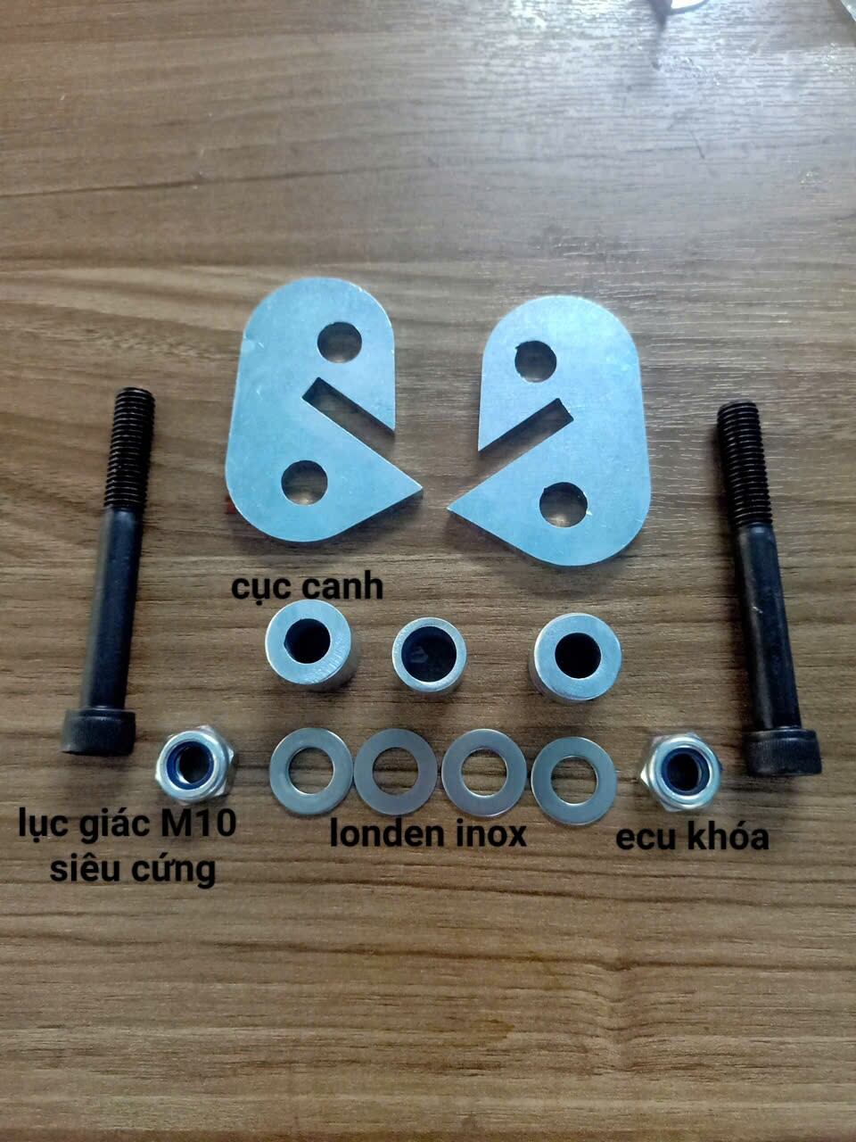 Pát Phuộc 3cm Raider/Satria lục giác cường lực ( dày đến 6ly) ko cần độ chế Phụ kiện xe máy