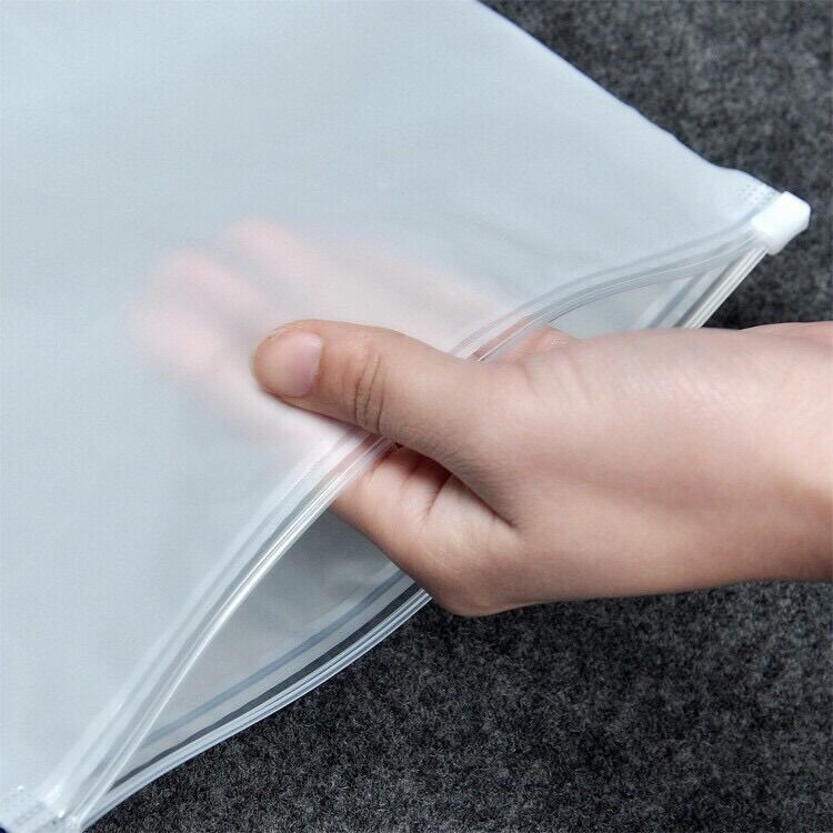 COMBO 10 Túi Zip lụa mờ có khóa kéo nhiều size