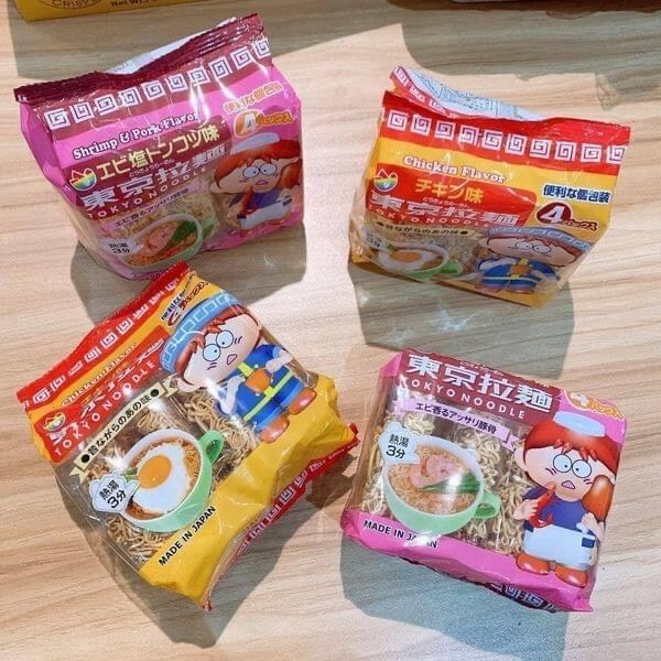 Mì ăn liền Tokyo Noodle Nhật Bản cho bé - vị trứng, tôm