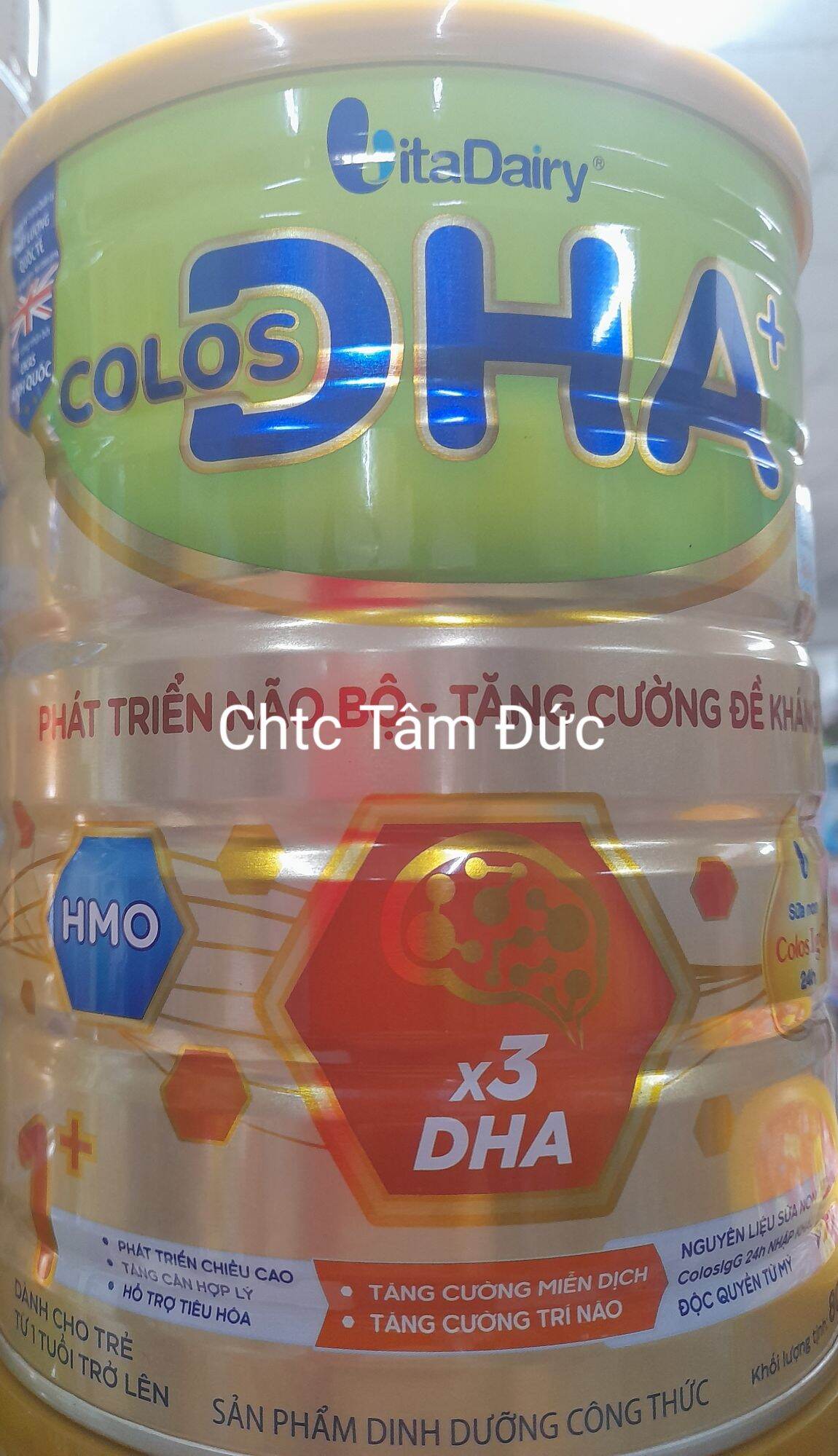 (Tích App đổi quà)Lon Sữa 800g Colos DHA 0+ và 1+ Vitadairy