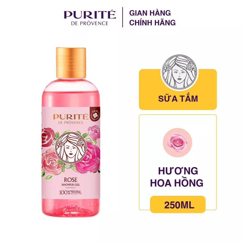 Sữa tắm Purite Hoa HồngAnh Đào 250ml