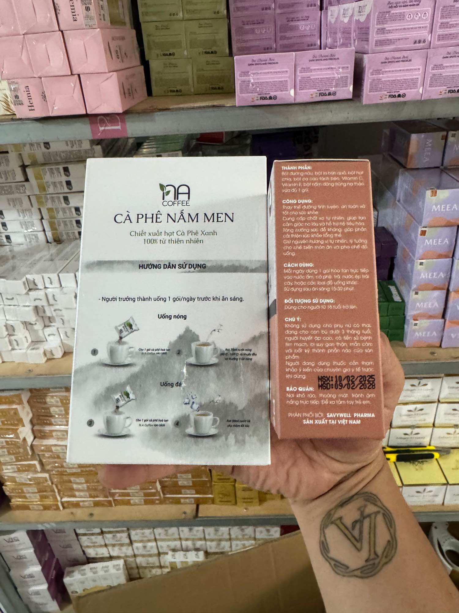 Cà Phê Nấm Men Giảm Cân Vic NA Coffee- có tặng kèm