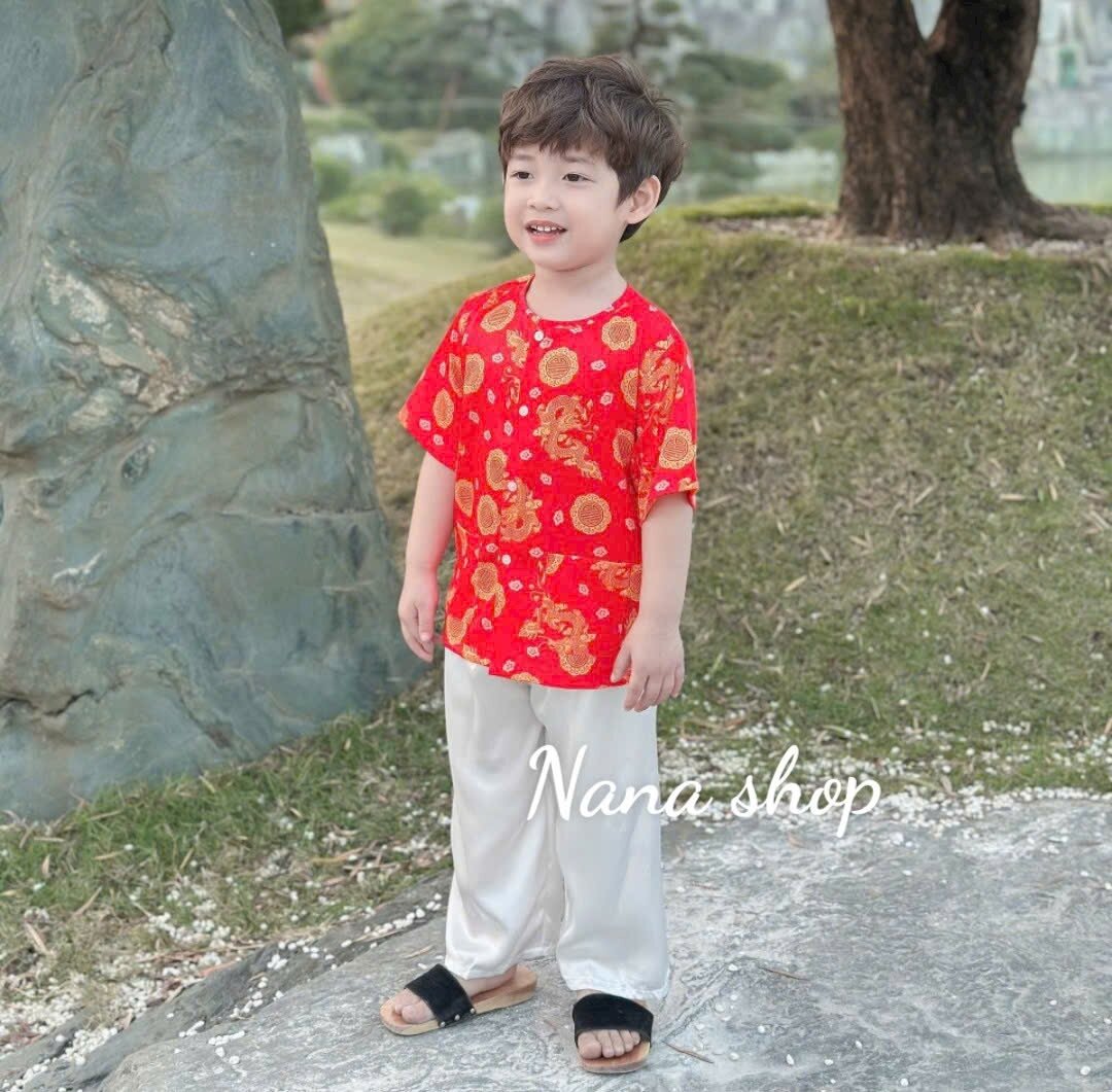 Bà ba cho bé/ Bộ bà ba bé trai bé gái chất lụa mềm mịn mát size 7ky - 25ky