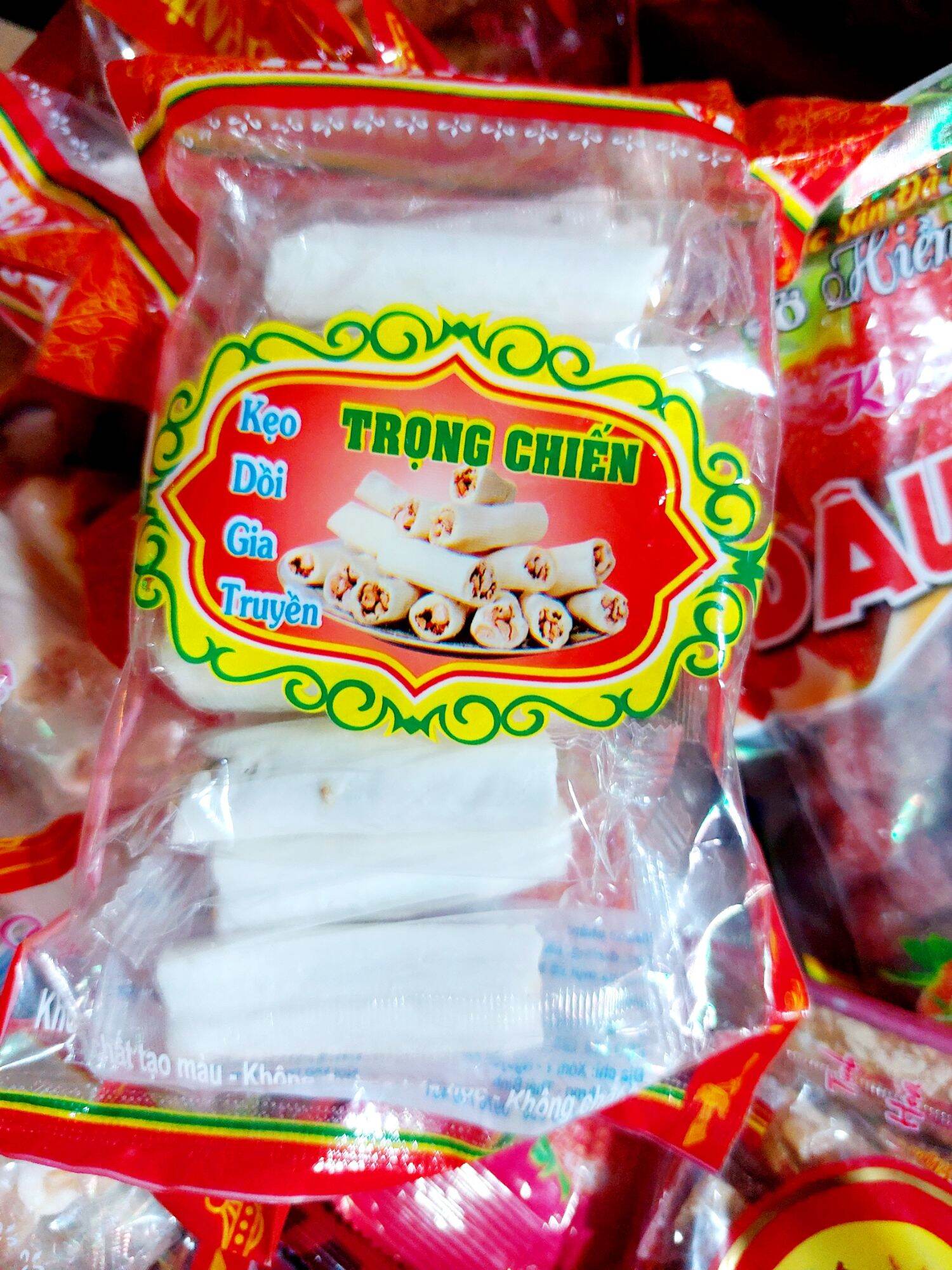 Kẹo dồi lạc,vừng, món ăn vặt thơm - ngon -giòn - bùi gói 150gr