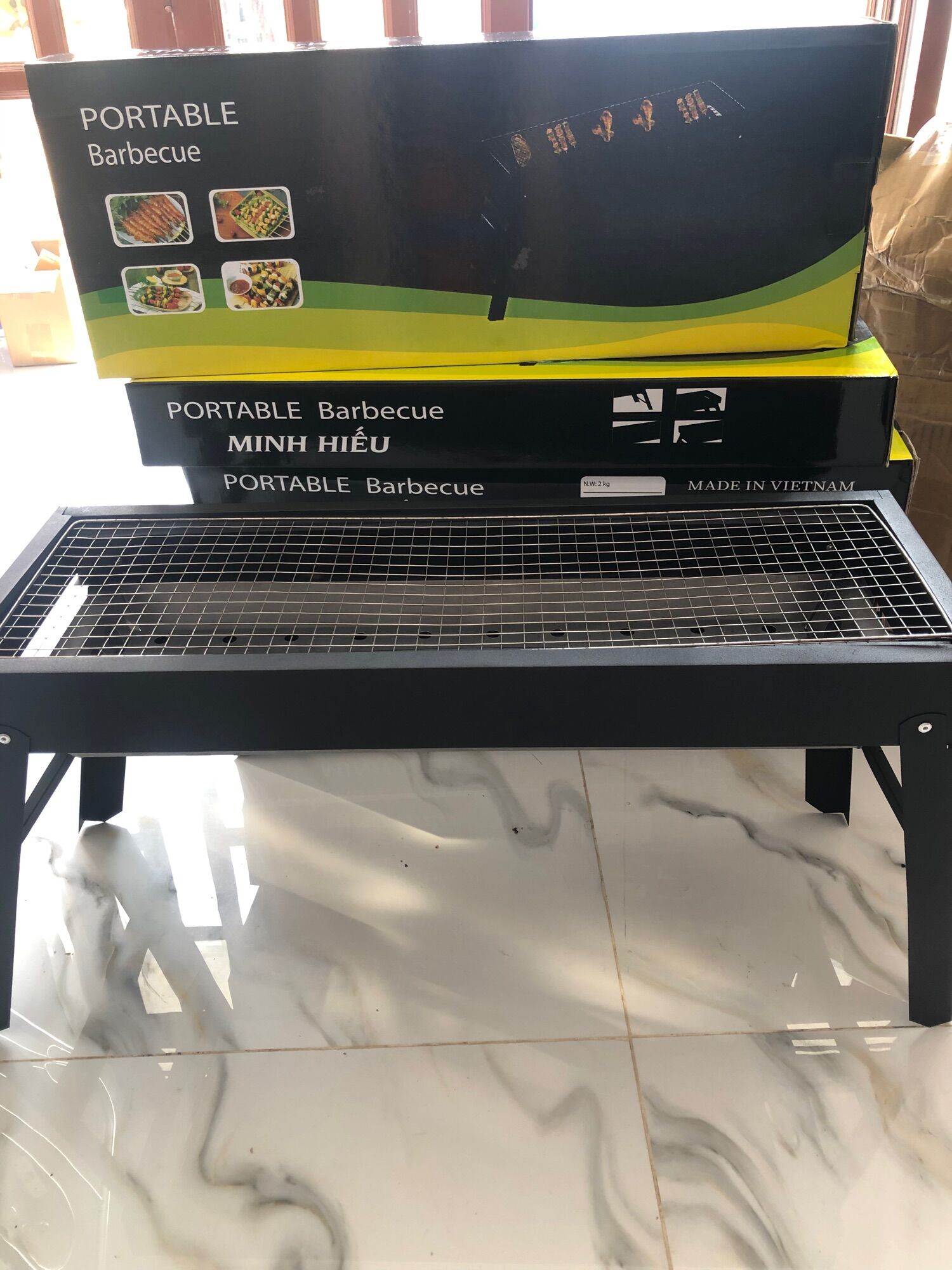 Bếp nướng than hoa bếp nướng BBQ ngoài trời cao cấp
