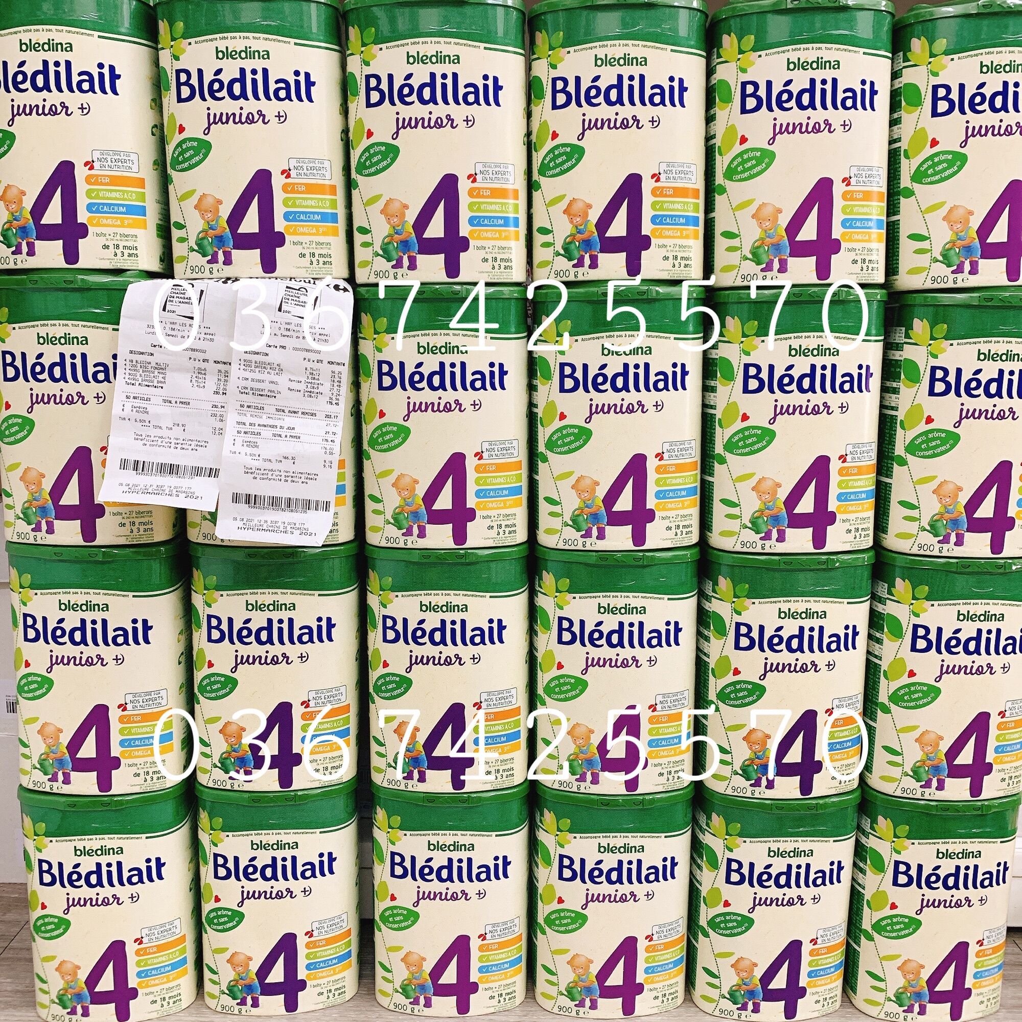 (Air ✈đủ bill date 10/2024) Sữa bột Bledilait Bledina Pháp số 4 900g 2023