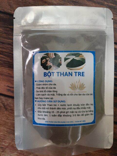 100gr bột mặt nạ dẻo than tre handmade.