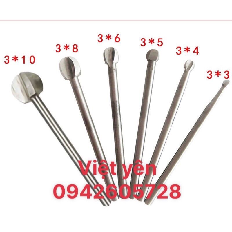 Bộ mũi khoan mài khắc gỗ, tạo lũa Khoét sáo diều