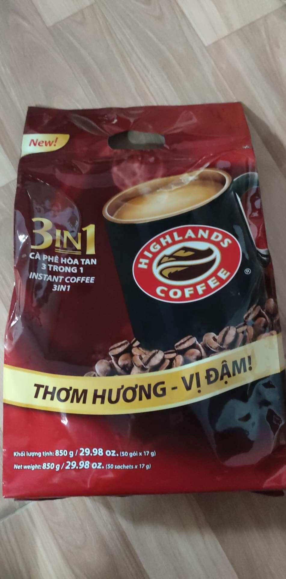 10 túi cafe hinghland 46 gói /17g
