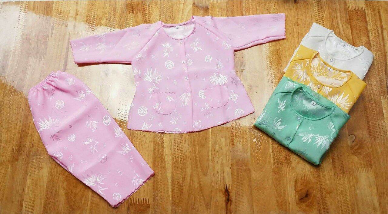 Bà ba gấm lá tre cho bé gái