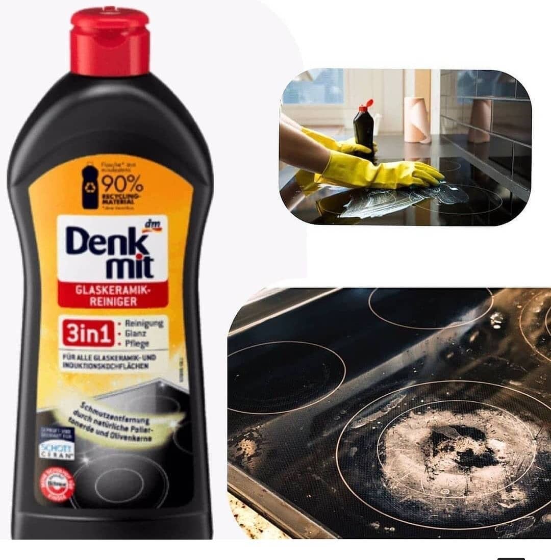 Tẩy rửa bếp từ Denkmit 3in1