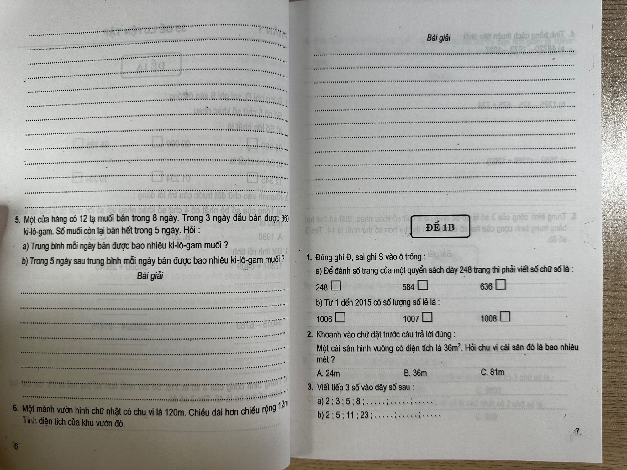 35 Đề ôn luyện Toán cuối cấp Tiểu học