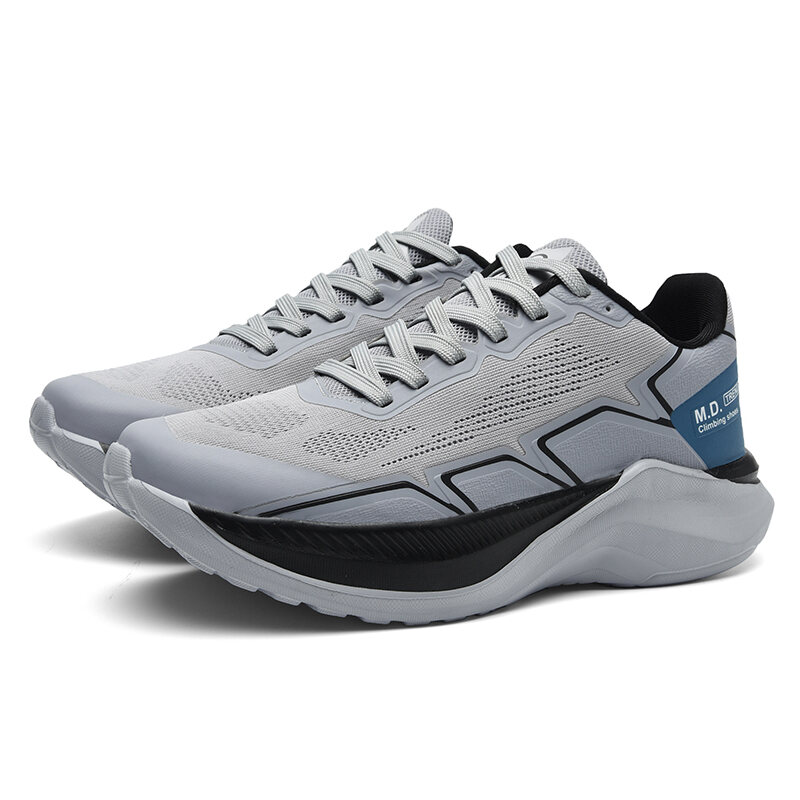 Giày Chạy Bộ Nam 2024 Lưới Trắng Giày Thể Thao Sneaker Thoáng Khí Chống Trơn Trượt Tập Gym Chống Mòn