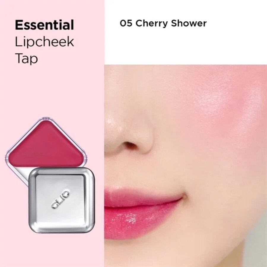 [DATE 27/03/2027] Son Kem + Má Hồng Clio Essential LipCheek Tap màu 05 Cherry Shower 4.5G