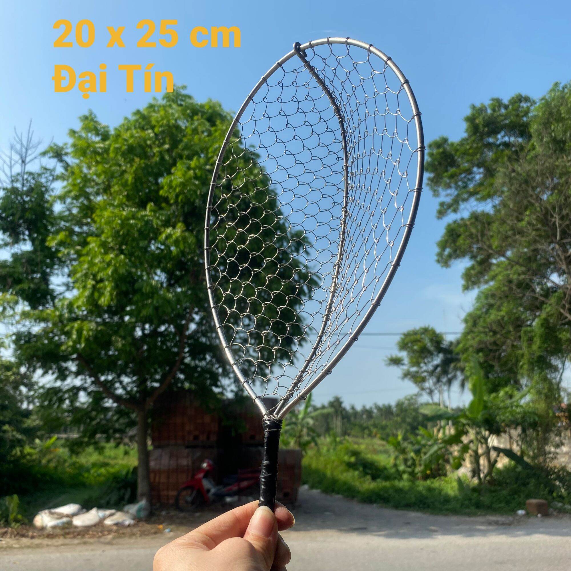 2 cái Vợt cá inox kt 20x25cm