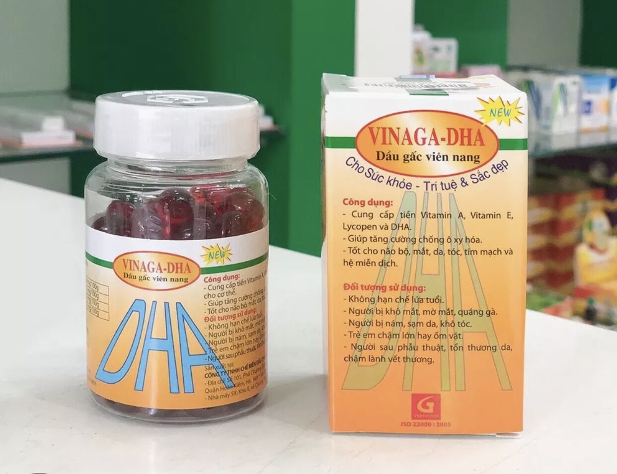 Dầu gấc Vinaga DHA sáng mắt đẹp da