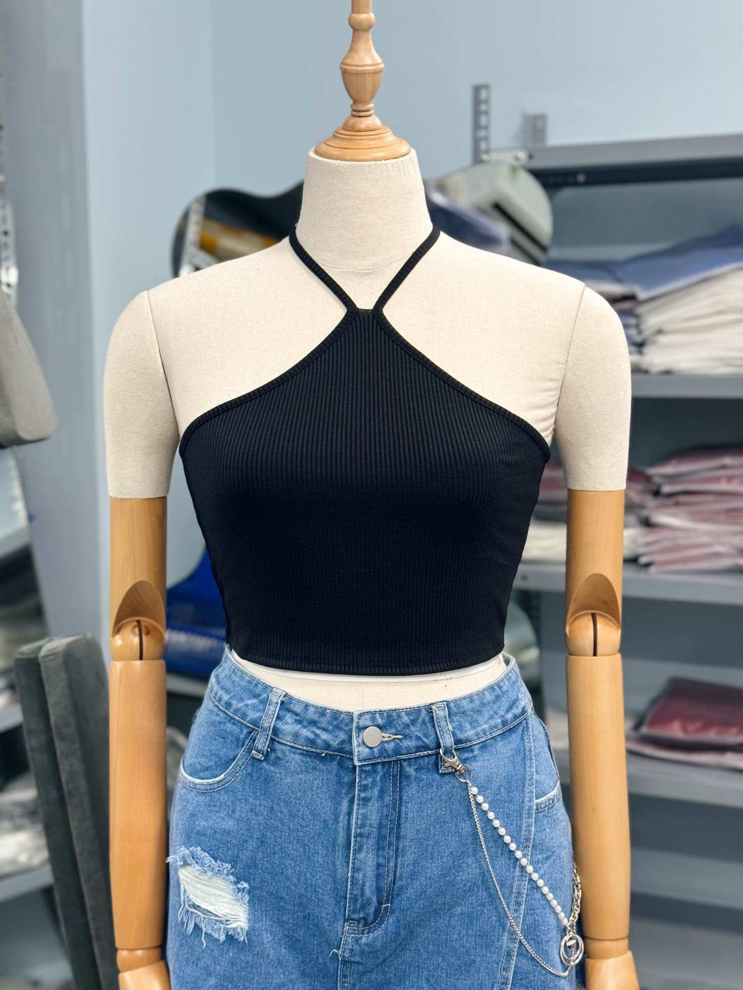 [ SIZE LỚN BIGSIZE 55Kg-100Kg ] ÁO CROPTOP CỔ YẾM