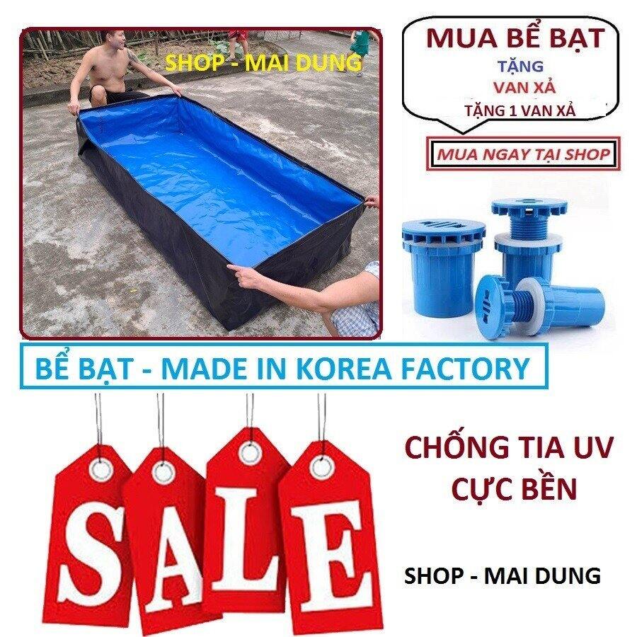 Bể bạt nuôi ốc ếch cá korea xanh dương 2x1x0,5
