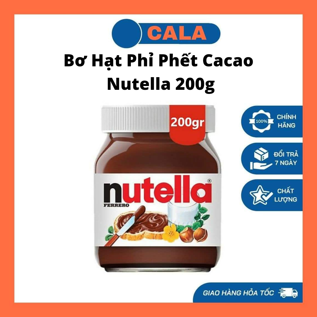 Bơ hạt phỉ phết cacao nutella 200g
