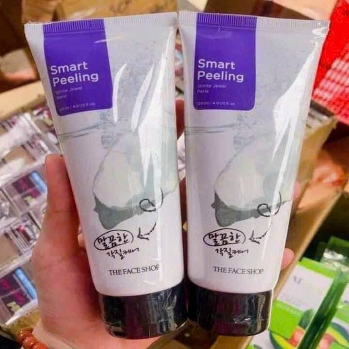 Tẩy Da Chết Ngọc Trai Smart Peeling ( The Face shop) 120ml