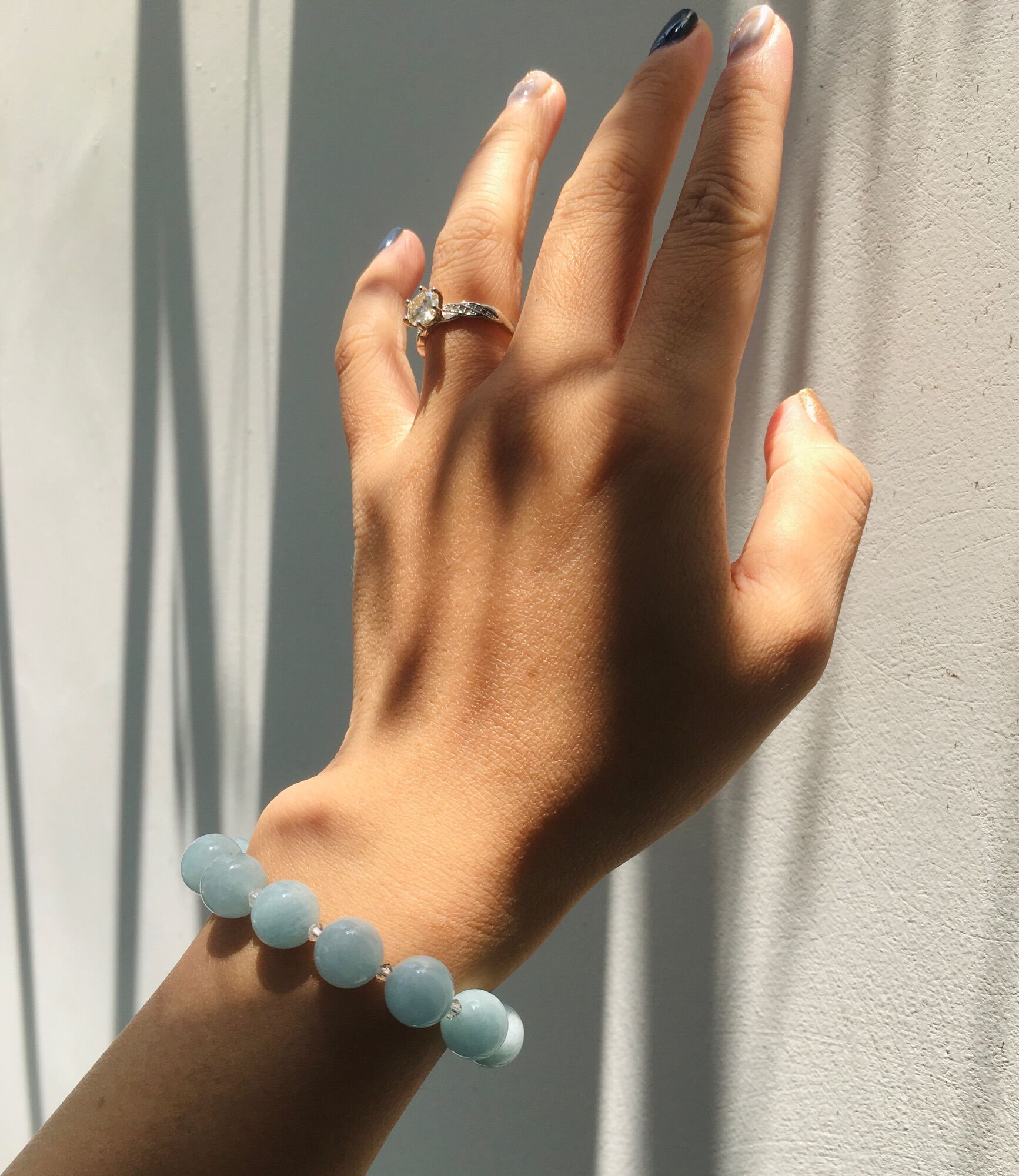 Vòng tay đá aquamarine