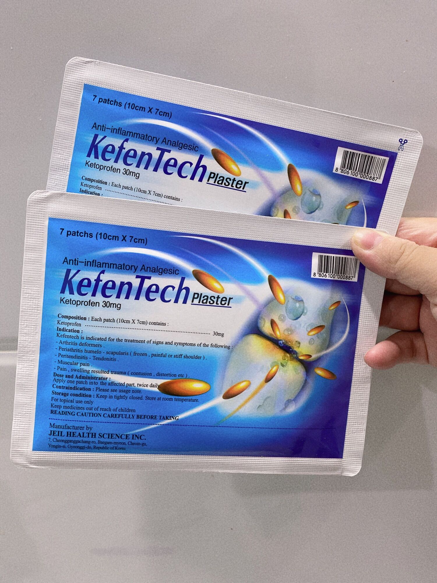 Miếng dán giảm đau Hàn Quốc Kefentech - Túi 7 miếng