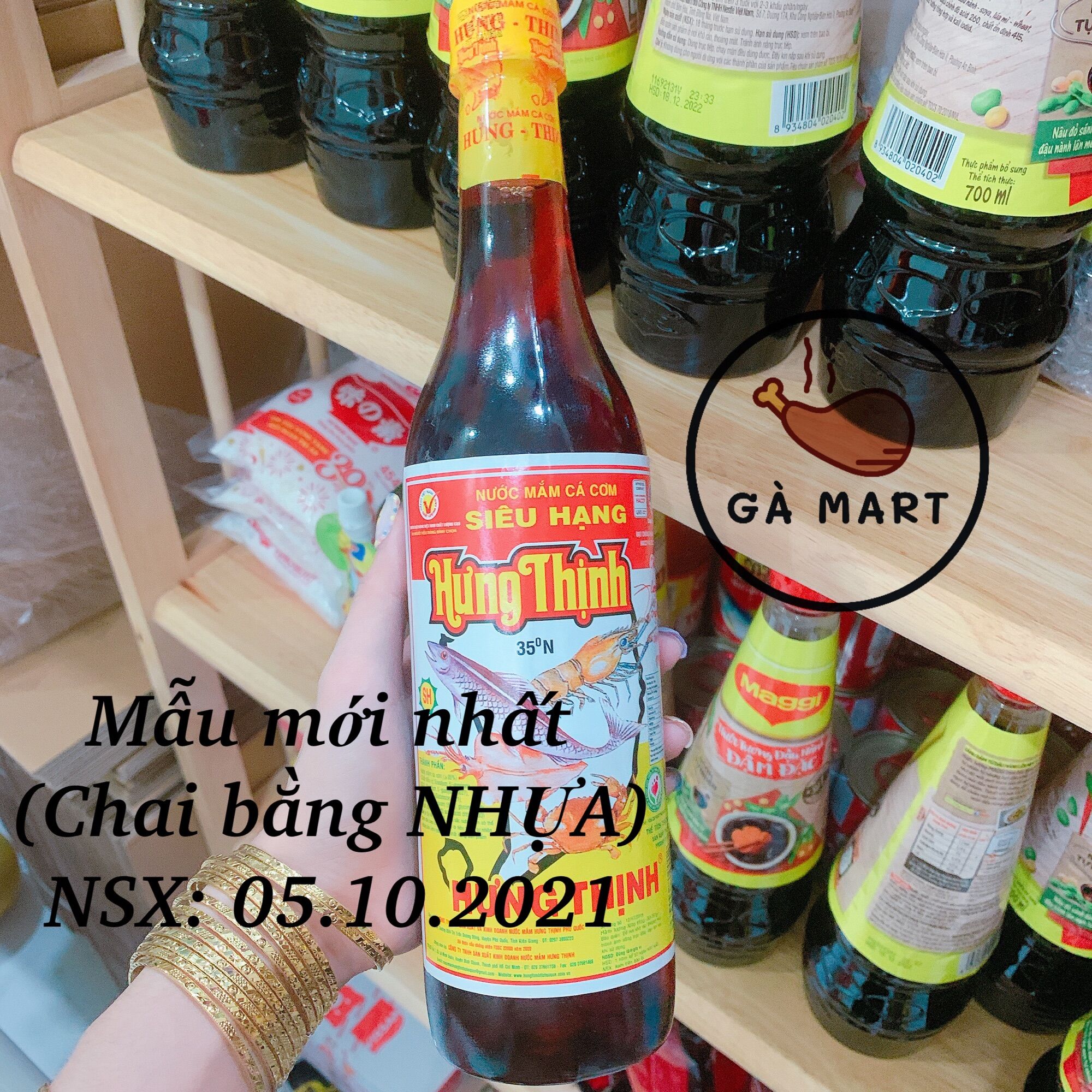 [HCM] Nước Mắm Hưng Thịnh 35 Độ Chai 620ml (MẪU MỚI)