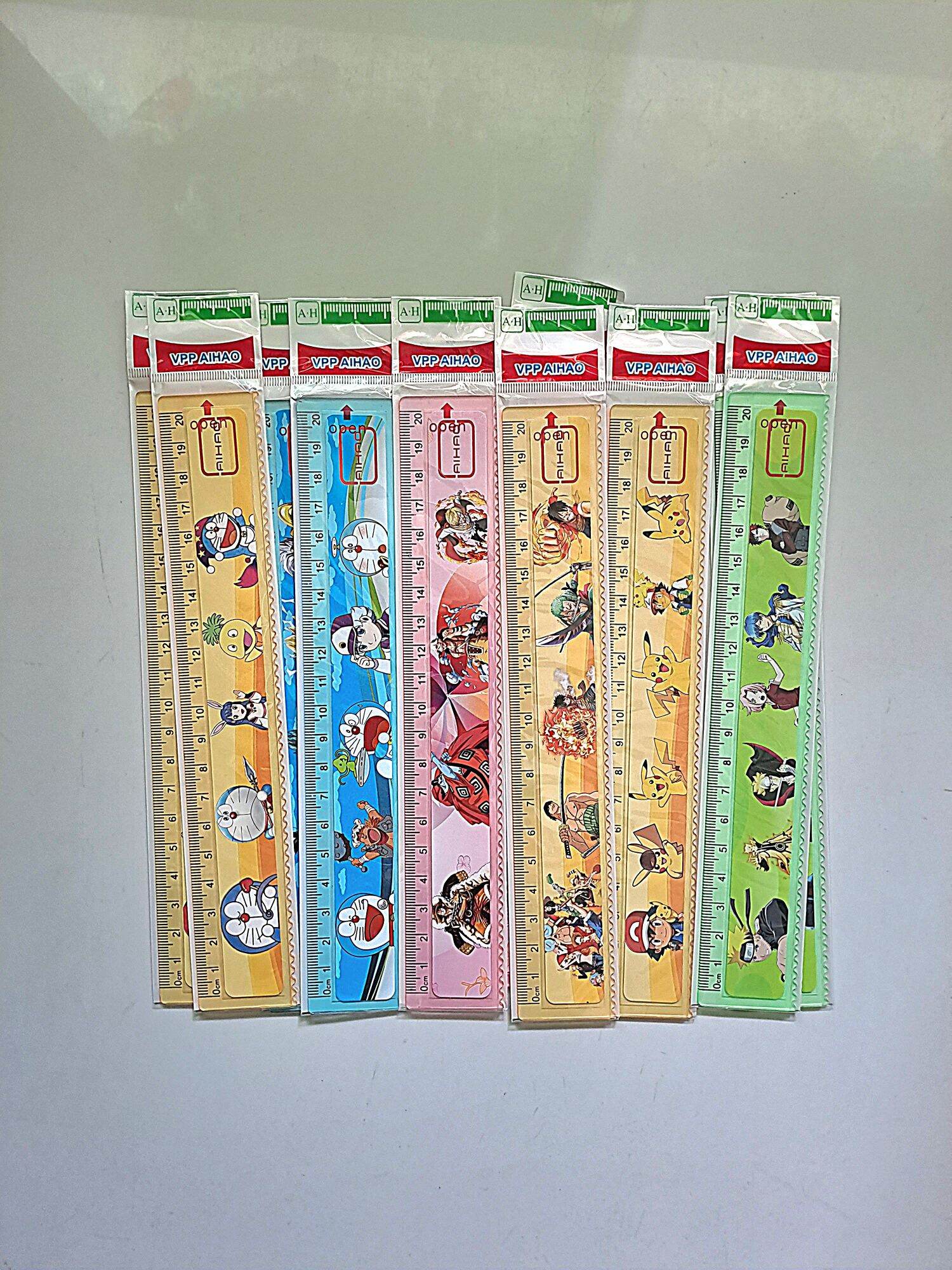 Combo 10 cây thước kẻ nhựa màu 20 cm