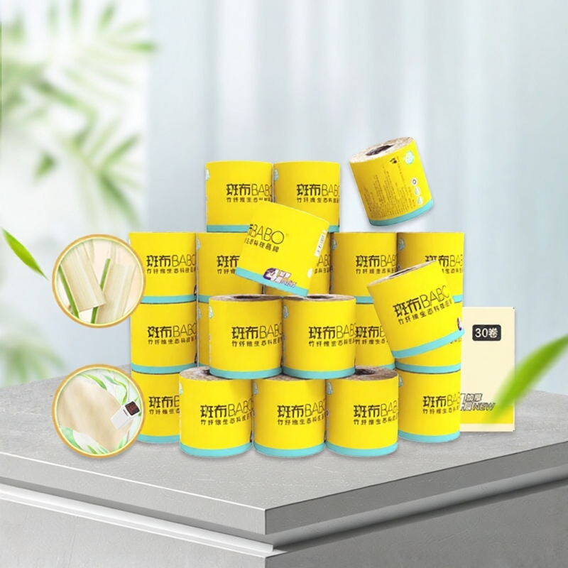 Papel Toiletries Túi Đựng Đồ Dùng Vệ Sinh Cá Nhân Bao Bì Cơ Bản Trắng Nguyên Chất Giấy Vệ Sinh Phòng Tắm 160g/Quả 30 Quả Trung Quốc