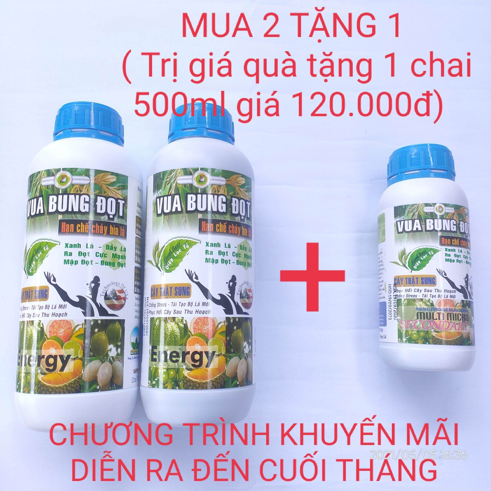 (COMBO 2 CHAI 1 LÍT TẶNG 1CHAI 500ML) PHÂN BÓN LÁ CAO CẤP VUA BUNG ĐỌT - HẠN CHẾ CHÁY LÁ SAU THU HOẠCH - ĐƯỢC BỔ SUNG 17 LOẠI AMINO AXIT GIÚP CÂY PHÁT TRIỂN TỐI ĐA