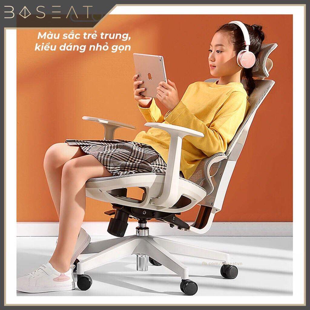 Sihoo Vito - Ghế lưới công thái học Ergonomics làm việc, phù hợp cả học sinh, dáng người nhỏ