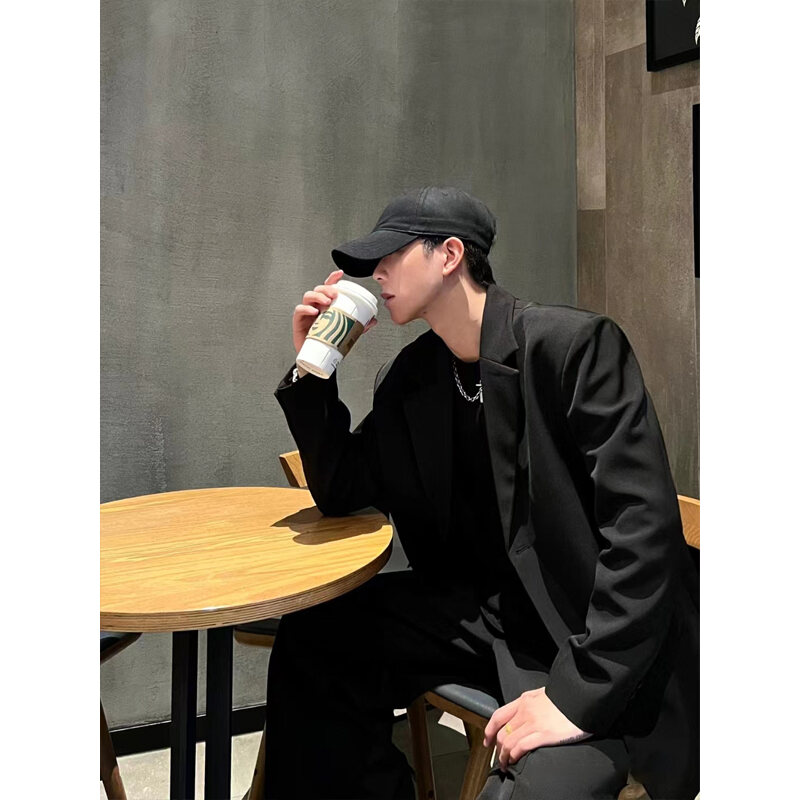 Bộ Đồ Vest Cưới Rộng Rãi Cho Nam Bộ Trang Phục Lễ Tân Thường Ngày Bộ Đồng Phục Hàn Quốc Thời Trang M