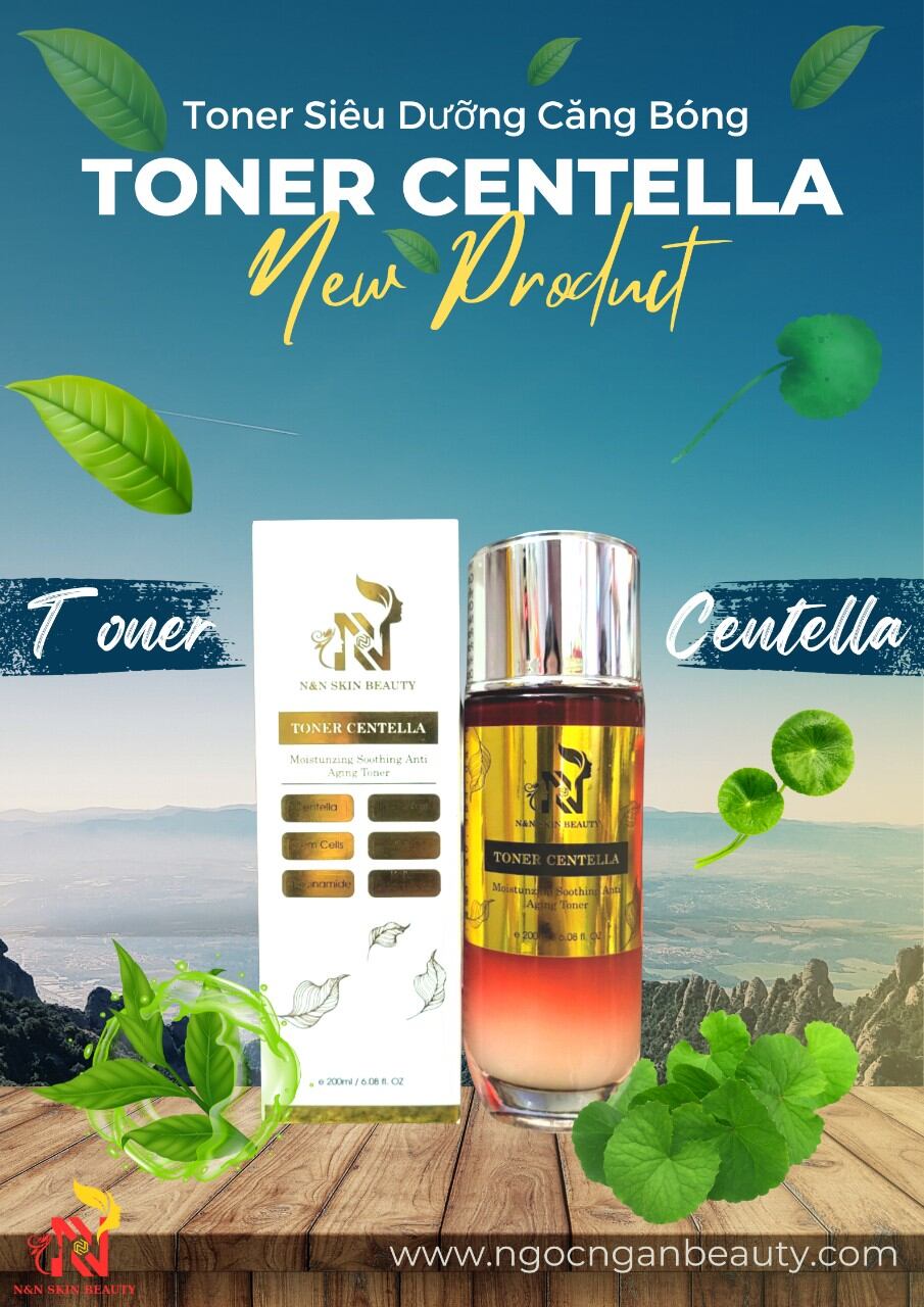 Toner centella dưỡng trắng căng bóng da