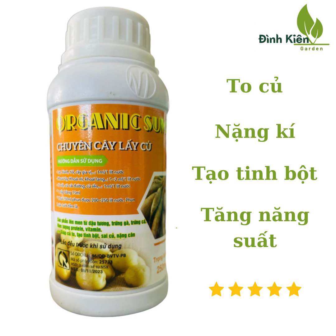 BIO ORGANIC SUMO FARM Phân Bón Chuyên Lấy Củ. Chai 250ml