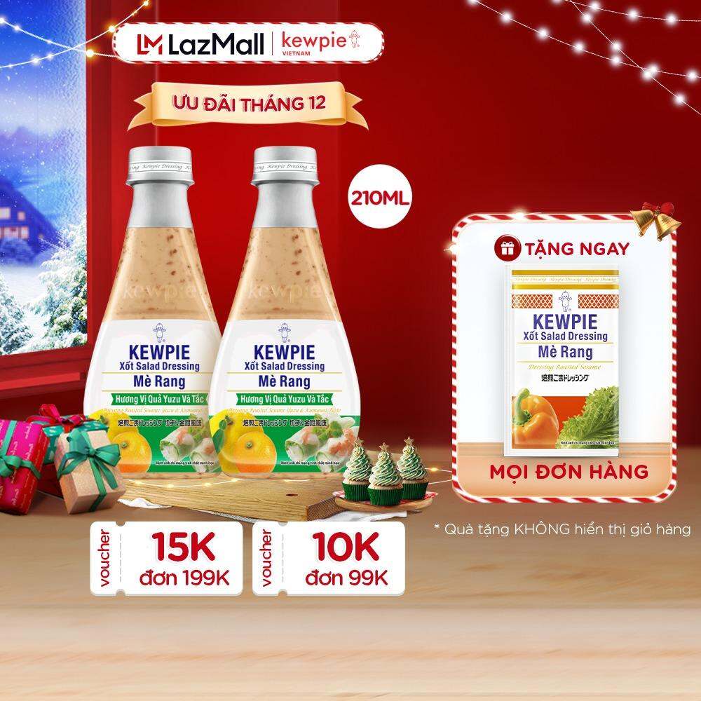 Combo 2 Xốt Salad Dressing Mè Rang Hương Vị Quả Yuzu & Tắc 210ml