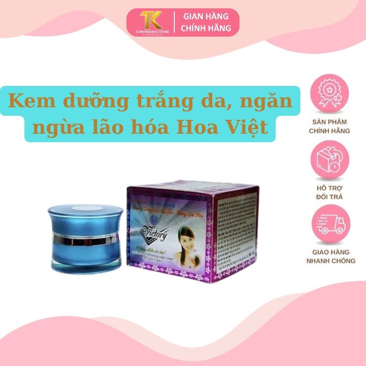 Kem Hoa Việt Victory dưỡng trắng da và giúp ngăn ngừa lão hoá 15g