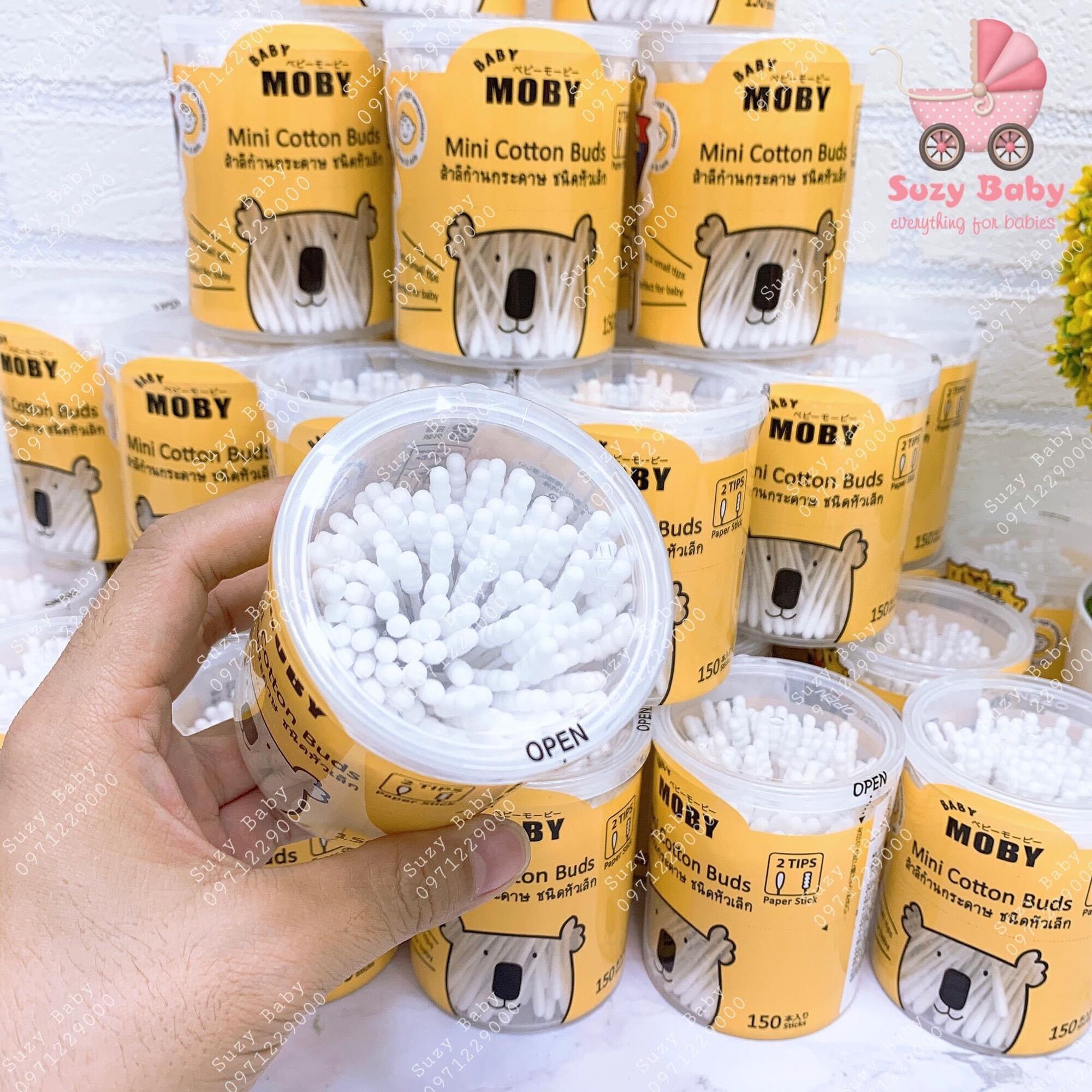 Moby Newborn Cotton Swabs