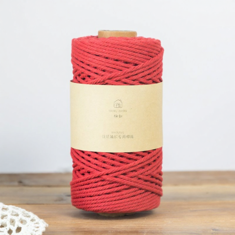 Dây Cotton Nhiều Màu DIY Dây Trang Trí Macrame Bohemian Phụ Kiện Thủ Công Dây Cotton Vật Dụng Trang Trí Nhà Cửa
