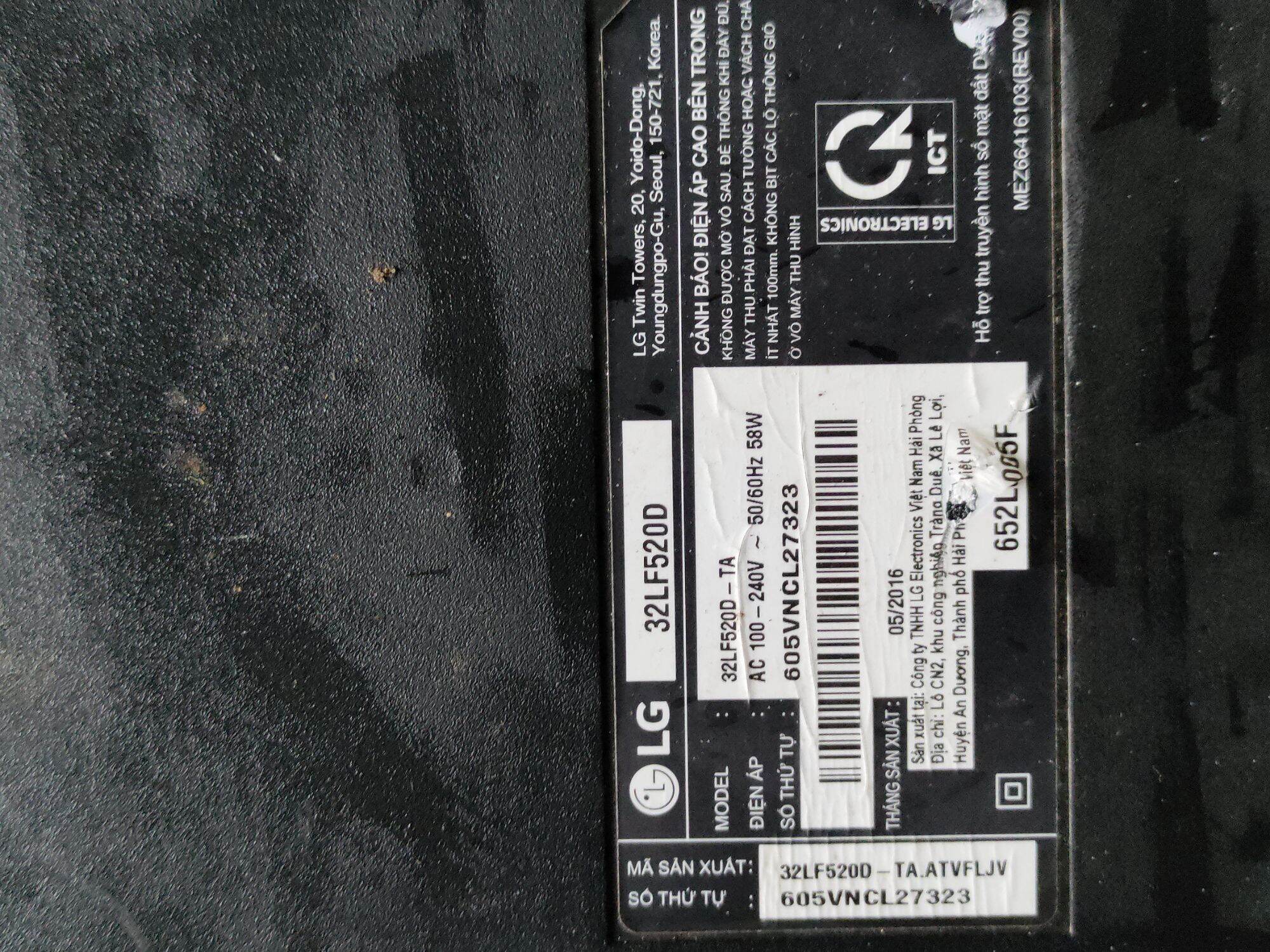 Board mạch tivi LG 32LF520D